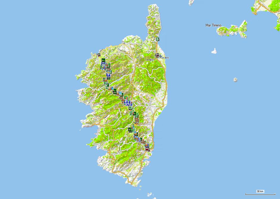 thumbnail image 2 of Corsica GR20 Hiking Map – Le GR20 Pocket Route Map (1:50,000) By Editions Didier Richard 2 of 5