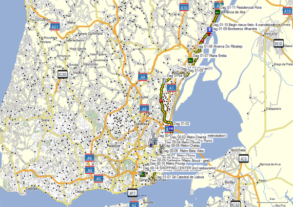 Dag 01 Lisboa - Vila Franca de Xira