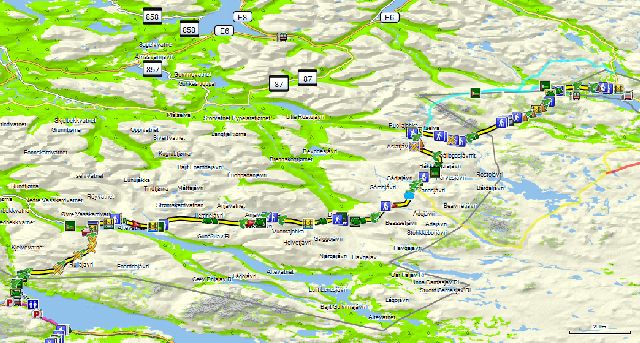 Overzicht Nordkalottleden E10 - E8