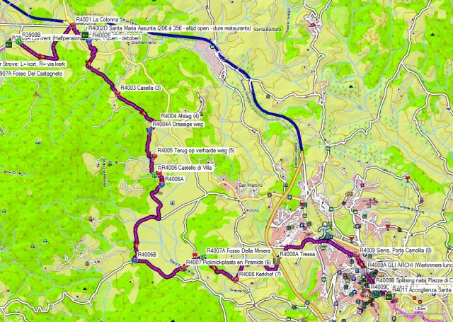 Dag 40 Abbadia Isola – Siena